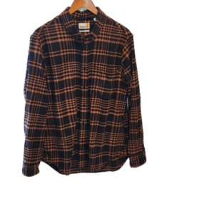 NWOT ASOS Timberland flannel check button-down long sleeve shirt sz L